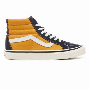 Damske Kotnikove Tenisky Vans Suede Anaheim Factory Sk8-Hi 38 Námornícka Modrá VA94TKDCZ